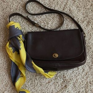 Genuine COACH vintage brown leather bag